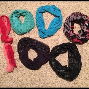 6 scarves